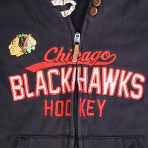 CCM Chicago Blackhawks Zip Up Hoodie Juniors Small vtg